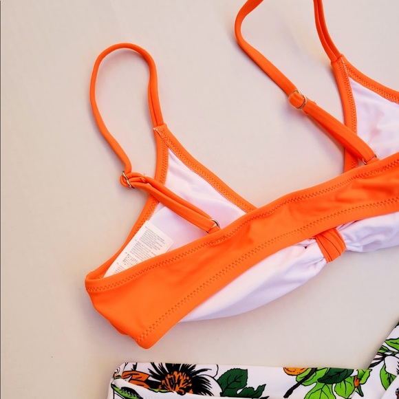 CUPSHE Orange Thong Low Waist Bikini Sets Swimsuit For Women - Picture 8 of 9